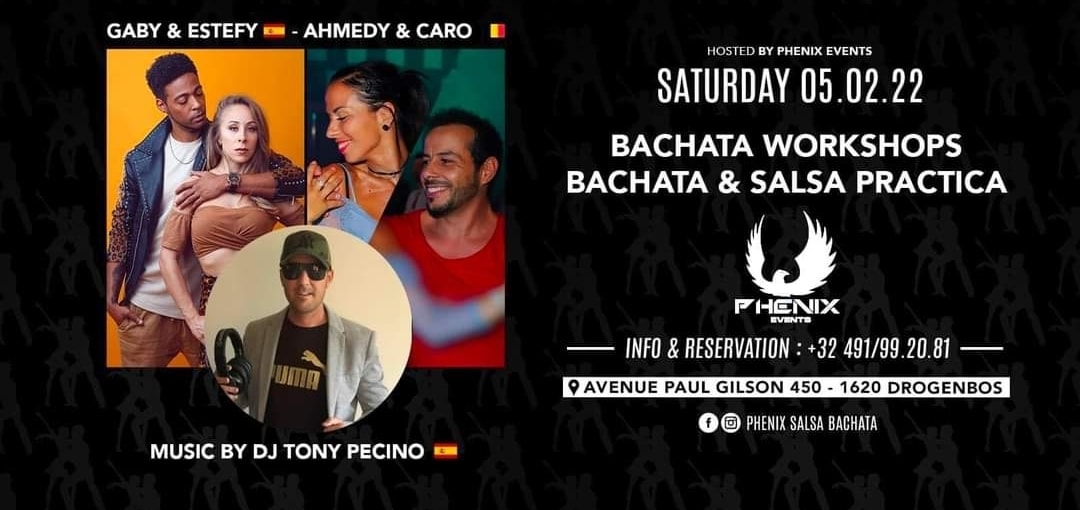 Gaby & Estefy, Ahmedy & Caro, DJ Tony Pecino, by Phenix Events The Backyard - Brussels photo